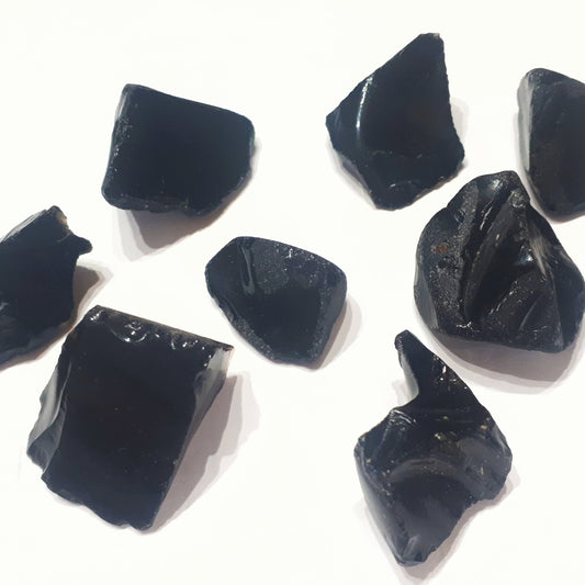 Obsidiana en Bruto. Mineral de protección contra energías negativas