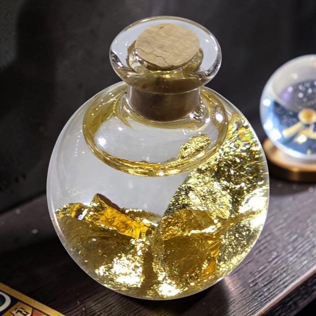 Oro en botellita