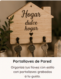 portallaves de madera