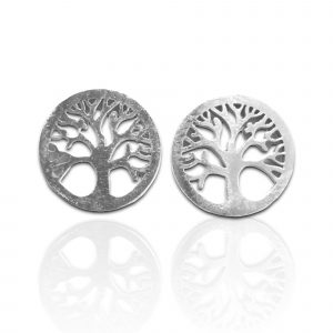 Pendientes árbol de la vida acero inoxidable