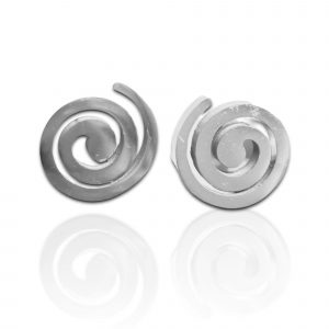 Pendientes espiral acero inoxidable