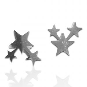 Pendientes cúmulo de estrellas acero inoxidable