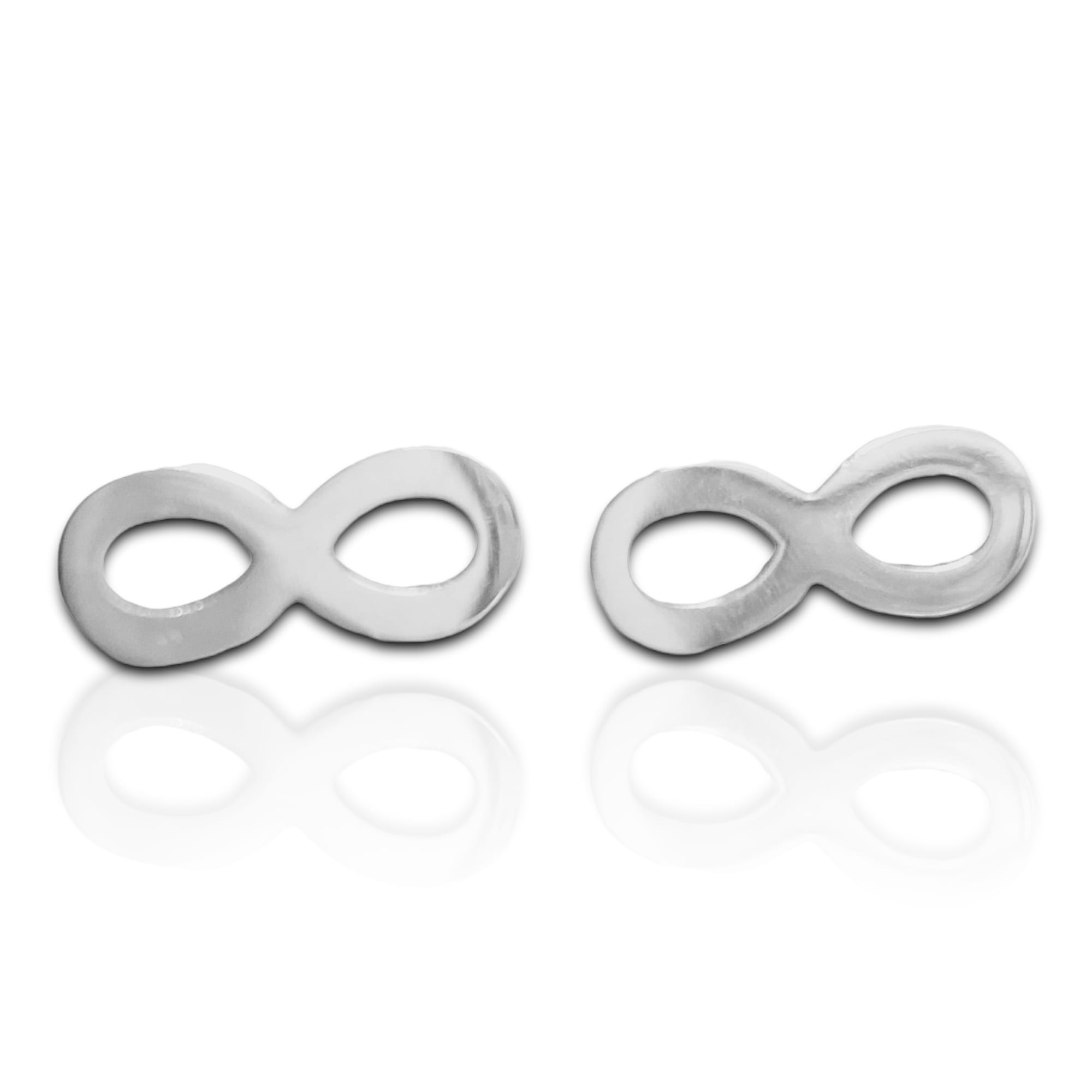 Pendientes infinito acero inoxidable