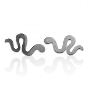 Pendientes serpiente acero inoxidable